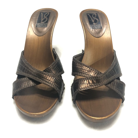 Victoria Spencer 8.5 Slither Snakeskin Heel Brown - Picture 4 of 16